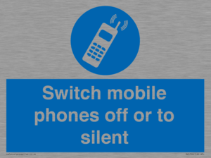 Switch mobile phones off or to silent